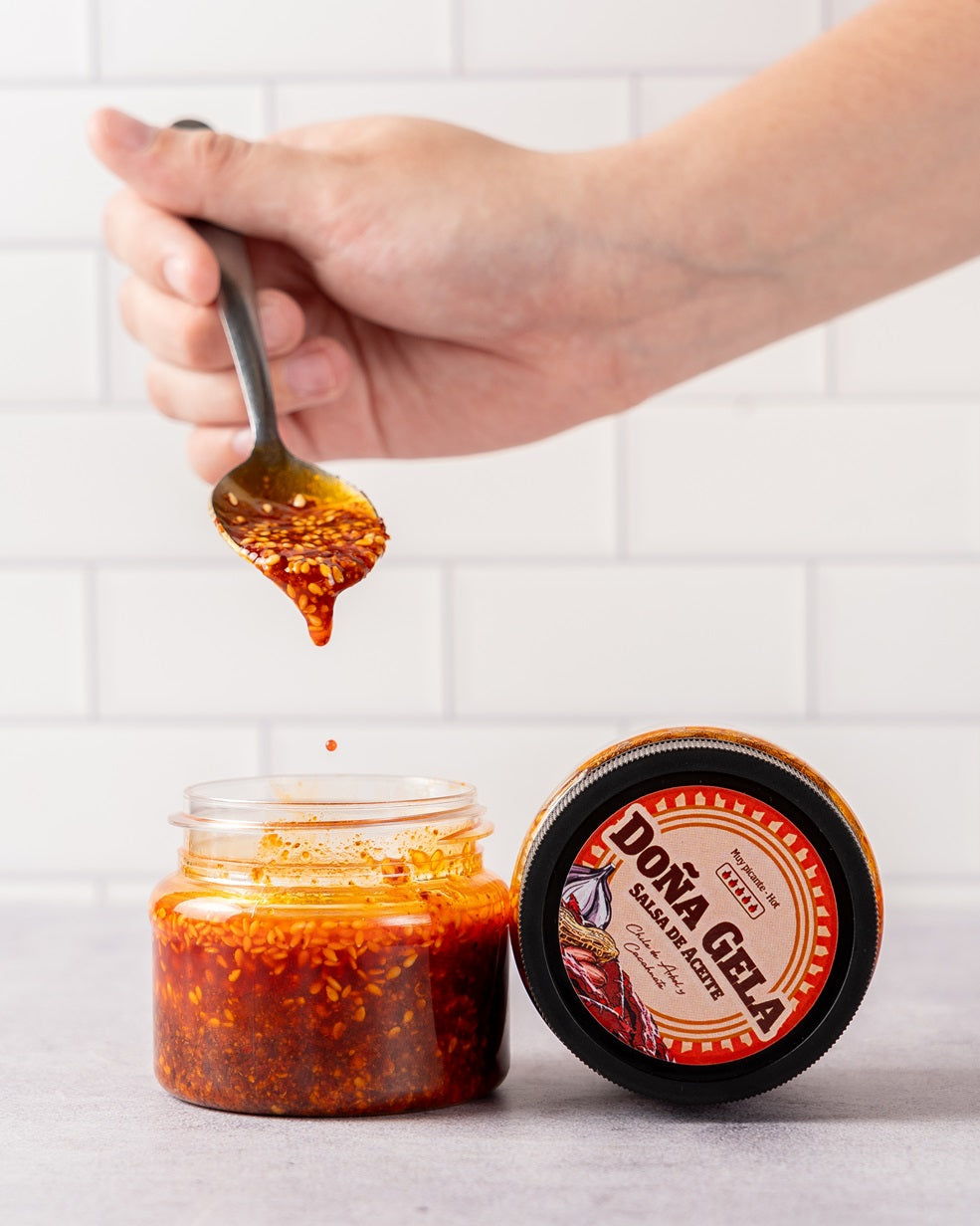3 Pack Salsa de Aceite - Chile de Árbol y Cacahuate 100 gr
