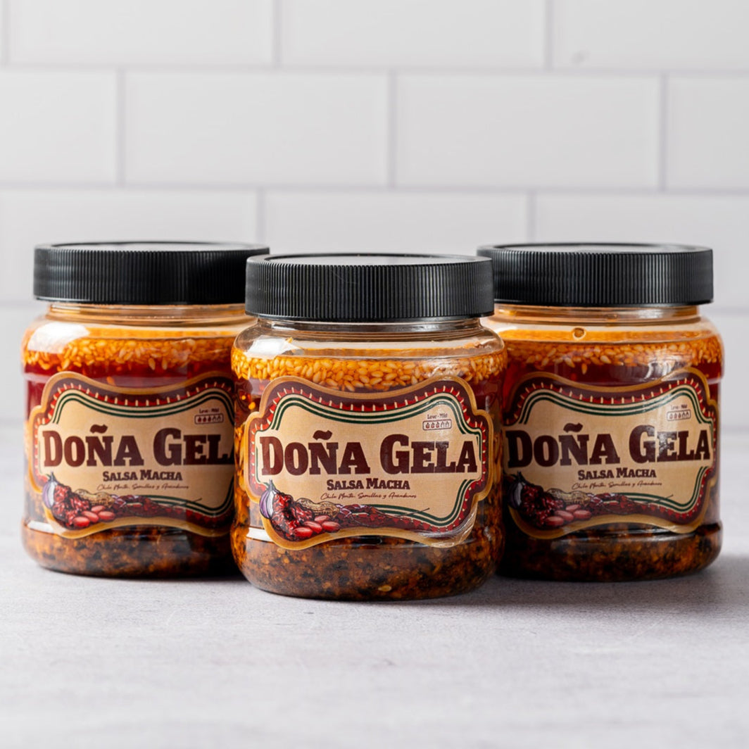 3 Pack - Salsa Macha con Arándanos y Semillas 220 gr - Doña Gela