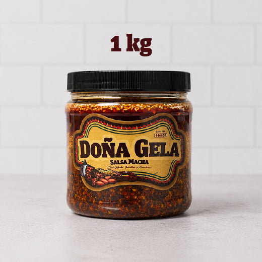 Salsa Macha 1 kg - Chile Morita con Semillas y Arándanos - Doña Gela
